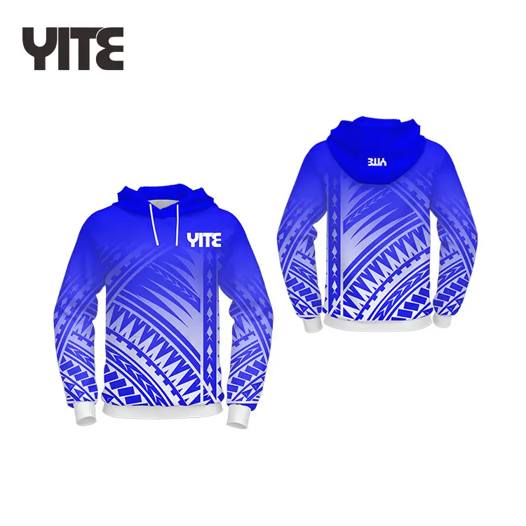 New Design Sublimated Polynesian Hoodie Sweater Cheap Customization Royal Blue Hoodies Sweatshirts