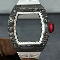 Montre de luxe en fibre de carbone NTPT série 055 avec miroir saphir, mouvement squelette, pour homme, montre mécanique de style business