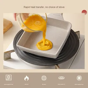 Set di pentole in pressofuso per colazione frittata frittata padella Tamagoyaki Grill Pan per Carote Set di pentole antiaderenti - Product Image 4