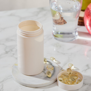 Récipient en plastique mat mince et haut, gain de place, multi-usages, hermétique, durable, pour vitamines, produits de santé, médicaments - Product Image 6