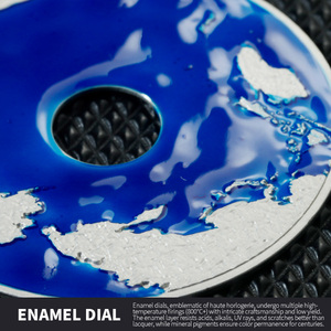 <span class=keywords><strong>Orologi</strong></span> <span class=keywords><strong>Automatici</strong></span> Meccanici di Lusso da <span class=keywords><strong>Uomo</strong></span> con Funzione Wandering Hours, Quadrante in Smalto Luminoso, LOGO Personalizzato, Fornitore OEM - Product Image 3