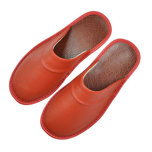 Mules unisexes en cuir de vachette pleine fleur à bout fermé, souples et confortables, pour la maison et le bureau - Product Image 5