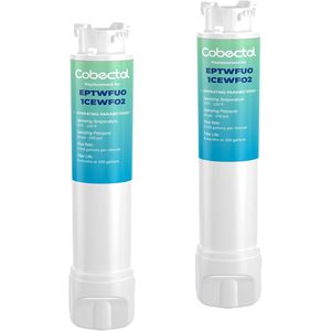 Filtre à eau Cobecta de remplacement pour EPTWFU01CEWF02, lot de 2 filtres à charbon actif pour réfrigérateur - Product Image 1