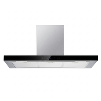 Campana extractora de cocina en forma de T de aluminio de 90 cm con filtro táctil y deportivo, chimenea de cocina, campana extractora con ventilación