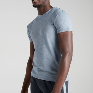 เสื้อยืดแขนสั้นพิมพ์ลายตามสั่งสำหรับผู้ชาย คอลเลคชั่นใหม่ปี 2020 ผลิตจากผ้าผสมใยไผ่และฝ้ายออร์แกนิค เสื้อยืดเรียบ - Product Image 4