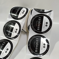 Autocollant en vinyle imprimé sur mesure, autocollant imperméable avec logo, papier pour étiquette de bouteille en verre transparent