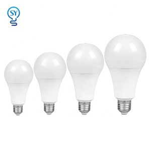 Chiếu sáng trong nhà A60 vỏ nhôm E27 B22 <span class=keywords><strong>LED</strong></span> bóng đèn 3W 5W 7W 9W 12W 15W Kích thước gốc dân cư - Product Image 1