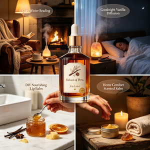 Aceite Esencial de Bálsamo de Perú Destilado al Vapor, Fragancia Clásica de Resina Cálida para Perfumes de Alta Gama, Incienso y Artesanía, Suministro Directo OEM ODM - Product Image 3