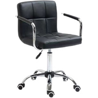 Fauteuil de Coiffure et de Barbier Réglable Économique, Chaise Haute de Comptoir Pivotante, Tabouret de Bar en Métal pour Maison ou Hôtel, Style Loisir