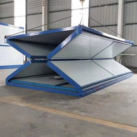 Maison conteneur pliable X, poste de garde modulaire préfabriqué, caserne de chantier pour chantier de construction, usine, bureau, bâtiment, école, ferme