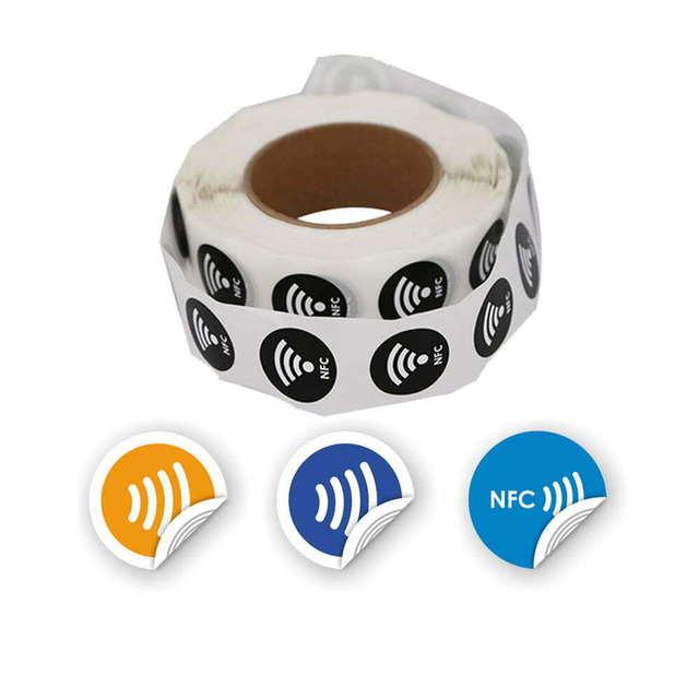 Printable Adhesive Mini Tag NFC Library Label Smart Sticker 13.56MHz HF Passive RFID Tag for Books Management