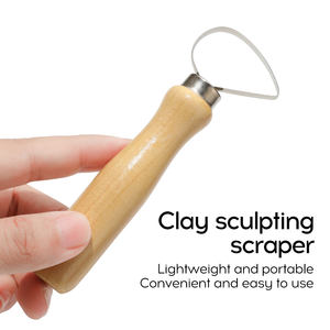 BOMEIJIA 8 pièces outil de sculpture en argile manche en bois poterie sculpture Kit d'outils outils essentiels en argile céramique pour débutant - Product Image 6