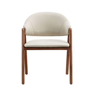 Sillas de Comedor Giratorias de Ratán y Nogal en Oferta, Sillas de Comedor Ergonómicas con Respaldo de Mimbre y Brazos Curvos, Sillas de Comedor con Estructura de Madera Curvada - Product Image 2