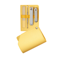 WELLFLYER-Ensemble de 4 limes à ongles en verre, kit de manucure avec logo personnalisable, MS-956 nouveautés