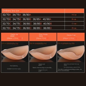 Silicone Bust Patch for Women's Wedding Dress Strapless Underwear Push-up <strong>Small</strong> <strong>Chest</strong> Thickened Bra Top Hanging Bags - Product Image 4
