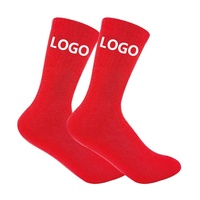 Vente en gros de chaussettes de sport de compression tricotées avec logo personnalisé pour adultes, jambes courtes, confortables et décontractées pour hommes et femmes
