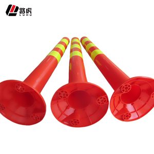 Cột Dây Cột Buồm Nhựa PVC Màu Vàng Đỏ Mới Cột Cảnh Báo Giao Thông Đường Bộ - Product Image 4