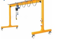 Grue portable réglable et simple en aluminium, 2 pièces, avec bloc de chaîne, capacité de 3 tonnes, 5 tonnes et 10 tonnes