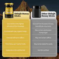 Bâtonnets de miel Shilajit en gros, vente chaude, OEM, 30 bâtonnets, résine himalayenne pure avec du miel