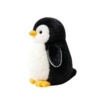 Adorable Peluche Pingouin Kawaii Douce et Moelleuse Noire et Blanche, Animal en Peluche Mignon, Poupée en Peluche Oiseau, Cadeau Personnalisé, Faible MOQ, OEM ODM