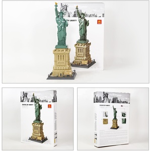 Statue <span class=keywords><strong>de</strong></span> la Liberté New York Amérique Mini Blocs <span class=keywords><strong>de</strong></span> <span class=keywords><strong>Construction</strong></span> Architecturaux Célèbre Monument Urbain Modèle Briques Jouet pour Enfants et Adultes - Product Image 5