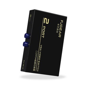 FJGEAR สวิตช์วิดีโอ VGA 2 พอร์ต ความละเอียด 1024x768 สำหรับการแชร์จอภาพคอมพิวเตอร์ - Product Image 5