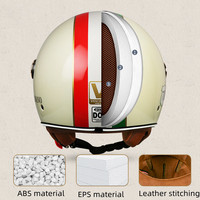 Casque demi-face DOT de haute qualité, prix de gros d'usine ZOOMLON, casque moto personnalisable, style rétro, casque vintage, OEM ODM
