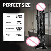 Großhandel Realistischer Künstlicher Drachen-Dildo Vibrator - 31,75 cm Extra Groß Weich Wasserdicht Starke Saugbasis Sexspielzeug für Frauen