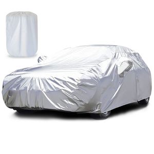 Housse de voiture complète 189x69x47 pouces 170T, universelle, pour extérieur, toutes saisons, protection UV, pour berlines 185 pouces D0100XTDMGA, protection UV toutes saisons - Product Image 4