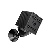 Mini caméra WiFi sans fil 1080P 2MP avec rotation à 130°, vision nocturne IR, détection de mouvement et double stockage pour la maison W10