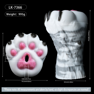 เครื่องช่วยสำเร็จความใคร่ชายแบบช่องเดียว LK-7366 Furry Foot ทำจากซิลิโคนเกรดทางการแพทย์ สำหรับผู้ชายอายุ 18 ปีขึ้นไป - Product Image 5