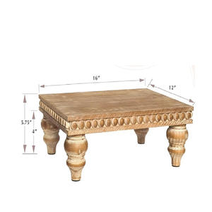 Elevador de exhibición de soporte de bandeja decorativa-Decoración de bandeja escalonada de madera para uso en Mesa - Product Image 4