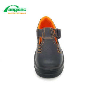 AEGISEC Easy Wear <strong>velcro</strong> Summer Work <strong>Shoes</strong> Steel Toe Breathable Safety <strong>Shoes</strong> for <strong>Men</strong> with Holes - Product Image 3