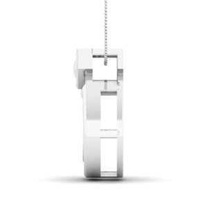 Colgante único de diamante real en forma de lágrima |   Collar con Colgante de Diamante Redondo en Oro de 10K para Mujer, Joyería Fina de Lujo, 0.15 TCW, Elegante - Product Image 3
