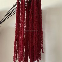 E-333 Vente chaude Plante artificielle Amarante Feuilles rouges suspendues Bouquet de vase pour mariage Arrangement floral Amarante