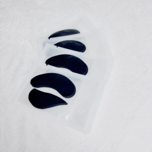 Parche de gel negro sin pelusa para extensiones de pestañas, parche de gel UV negro para debajo de los ojos - Product Image 3