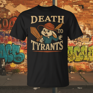 T-shirt rétro Rabbit Meme Death To Tyrants Vintage des années 90 - Product Image 3