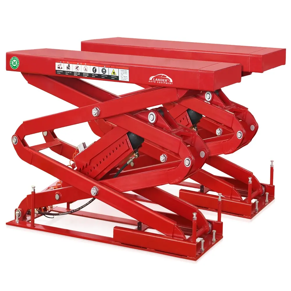 Inground Mobil Scissor Lift Workshop Peralatan untuk Dijual