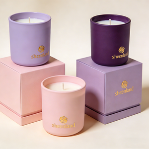 Vente en gros de porte-bougie en verre mat coloré créatif avec un bocal en verre vide à large ouverture et un couvercle en <span class=keywords><strong>bois</strong></span> - Product Image 3