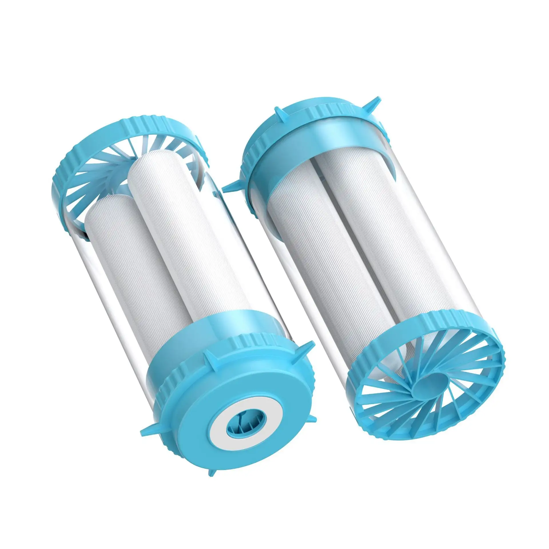 10 pouces bleu filtre à eau à haut débit PVDF membrane d'ultrafiltration lavage à la main pré élément filtrant de purification de l'eau