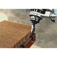 Centre d'usinage vertical CNC 5 axes automatique de haute précision série SKY, fraiseuse robuste avec broche HSK F63/A100 et 24 outils