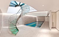 Escalier en colimaçon moderne Prima sur mesure, design minimaliste pour espaces intérieurs, gain de place pour appartements duplex et villas