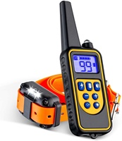 Wasserdichtes 800m elektrisches Haustier Hunde training & Verhalten Produkte Rinden halsbänder Elektrisches Hundes chock halsband mit Fernbedienung