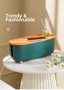 USB cavo di gestione del cavo scatola di stoccaggio flessibile e pieghevole Desktop Organizer per la presa di memoria - Product Image 5