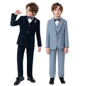 2025 nouveau <span class=keywords><strong>costume</strong></span> britannique Gentleman garçons <span class=keywords><strong>mariage</strong></span> fête d'anniversaire robe <span class=keywords><strong>Costume</strong></span> Performance ensemble - Product Image 1