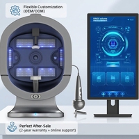 Appareil d'analyse de la peau multifonctionnel W à 3 lentilles avec IA, analyse de l'état de la peau du visage, machine de beauté pour salon, WiFi, écran tactile de 21,5 pouces