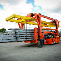Prix de grue de portique de déchargement de conteneur de transporteur de chevauchement de conteneur d'expédition de 80 tonnes