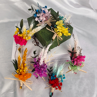 Mini bouquet de fleurs séchées, bouquet floral artisanal, boutonnière de mariage personnalisée, décoration cadeau