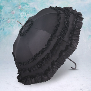 ร่มกันแดดลายลูกไม้ลายดอก<span class=keywords><strong>บัว</strong></span>วินเทจ3ชั้นร่มลูกไม้เจ้าสาวสำหรับตกแต่งงานปาร์ตี้ - Product Image 4