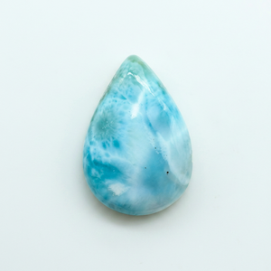 100% ธรรมชาติ Larimar ลูกปัดหลวม 14 มม.ทรงกลม Sea Blue Smooth อัญมณีสําหรับสร้อยข้อมือใช้ต่ําราคาจํานวนมาก OEM - Product Image 1